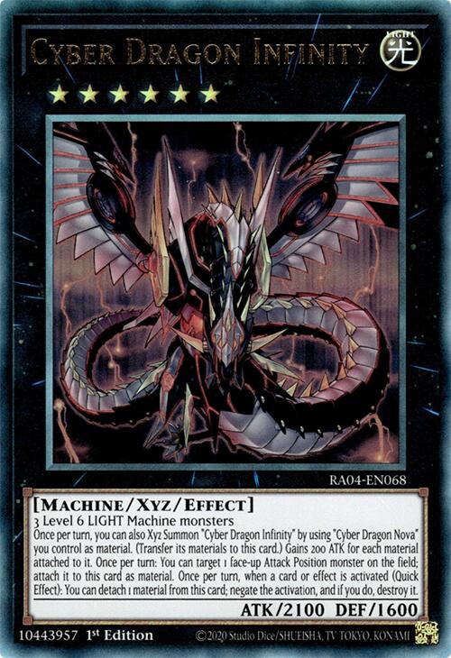 Cyber Dragon Infinity [RA04-EN068] Prismatic Ultimate Rare | Exor Games Truro