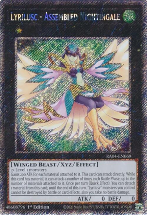 Lyrilusc - Assembled Nightingale [RA04-EN069] Platinum Secret Rare | Exor Games Truro