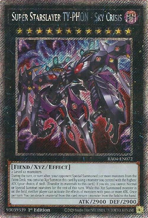 Super Starslayer TY-PHON - Sky Crisis [RA04-EN072] Platinum Secret Rare | Exor Games Truro