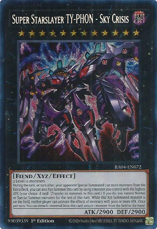Super Starslayer TY-PHON - Sky Crisis [RA04-EN072] Secret Rare | Exor Games Truro