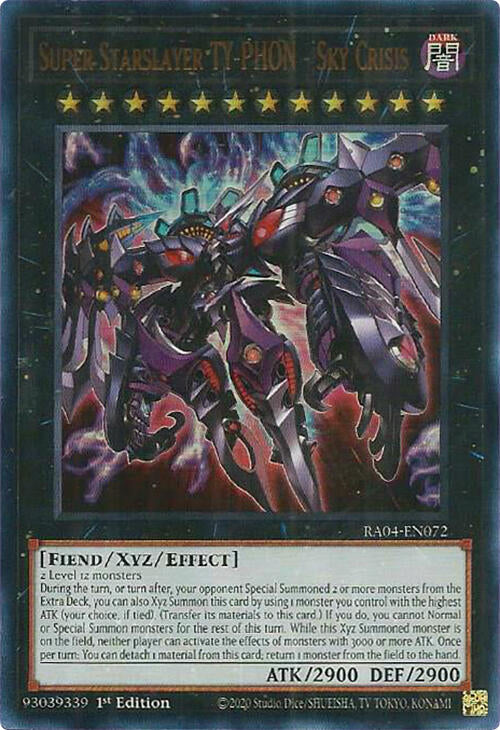 Super Starslayer TY-PHON - Sky Crisis [RA04-EN072] Ultra Rare | Exor Games Truro
