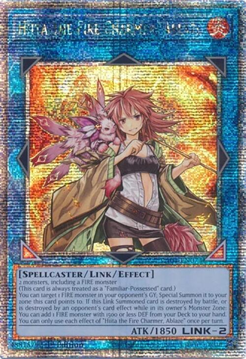 Hiita the Fire Charmer, Ablaze [RA04-EN074] Quarter Century Secret Rare | Exor Games Truro