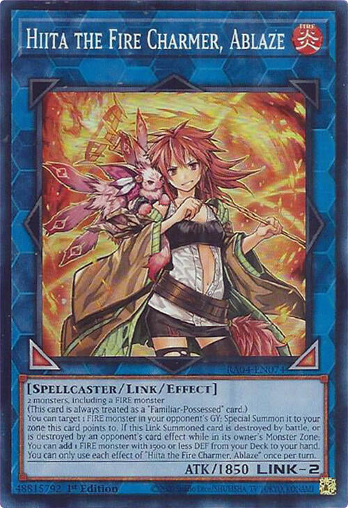 Hiita the Fire Charmer, Ablaze [RA04-EN074] Super Rare | Exor Games Truro