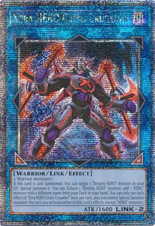 Xtra HERO Cross Crusader [RA04-EN076] Quarter Century Secret Rare | Exor Games Truro