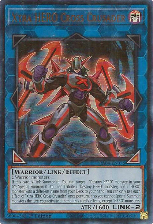 Xtra HERO Cross Crusader [RA04-EN076] Ultra Rare | Exor Games Truro