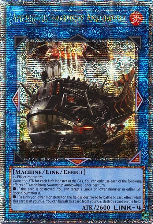 Amphibious Swarmship Amblowhale [RA04-EN077] Quarter Century Secret Rare | Exor Games Truro