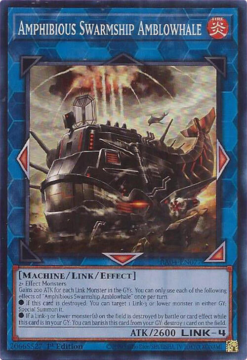 Amphibious Swarmship Amblowhale [RA04-EN077] Super Rare | Exor Games Truro