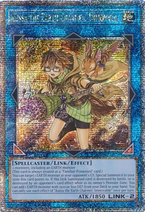 Aussa the Earth Charmer, Immovable [RA04-EN078] Quarter Century Secret Rare | Exor Games Truro