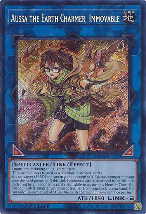 Aussa the Earth Charmer, Immovable [RA04-EN078] Secret Rare | Exor Games Truro