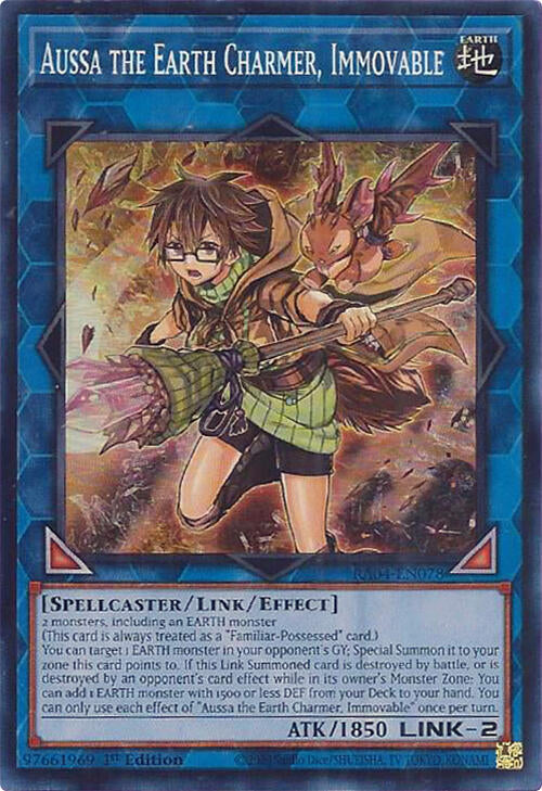 Aussa the Earth Charmer, Immovable [RA04-EN078] Super Rare | Exor Games Truro