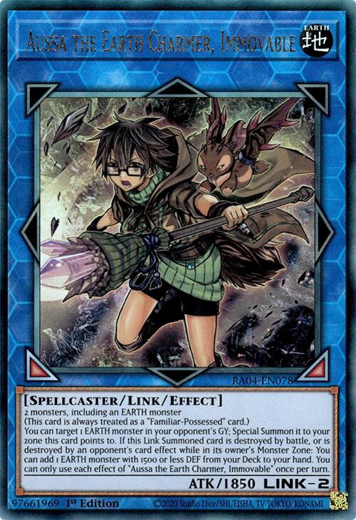 Aussa the Earth Charmer, Immovable [RA04-EN078] Prismatic Ultimate Rare | Exor Games Truro