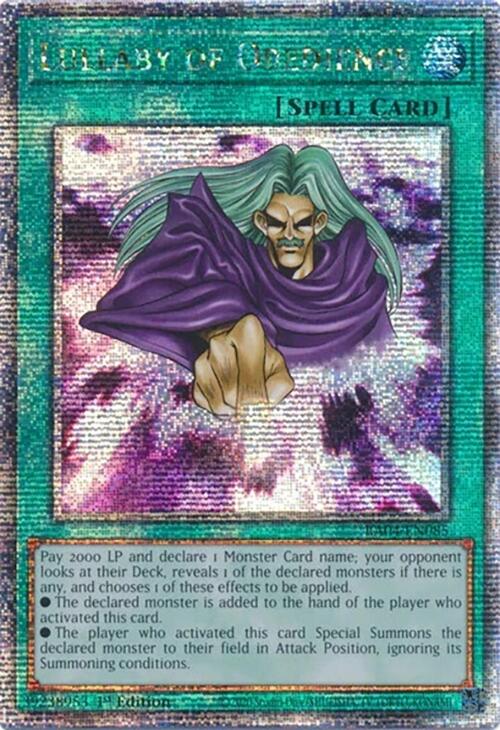 Lullaby of Obedience [RA04-EN085] Quarter Century Secret Rare | Exor Games Truro