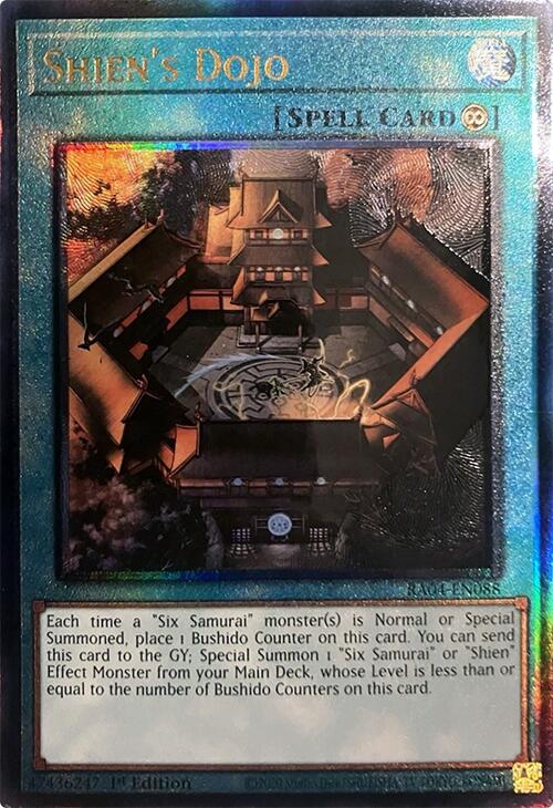 Shien's Dojo [RA04-EN088] Prismatic Ultimate Rare | Exor Games Truro