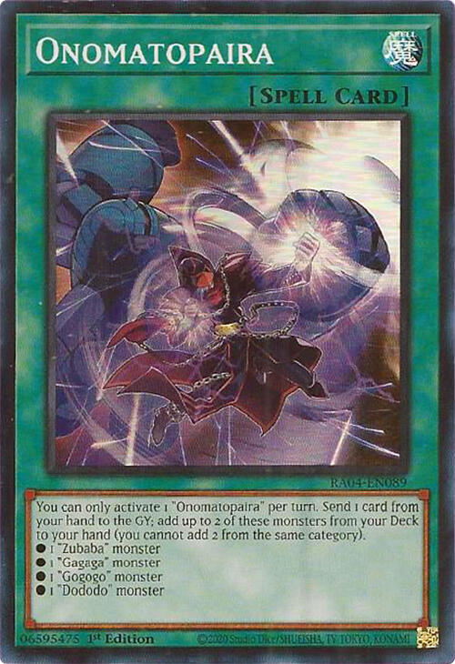 Onomatopaira [RA04-EN089] Super Rare | Exor Games Truro