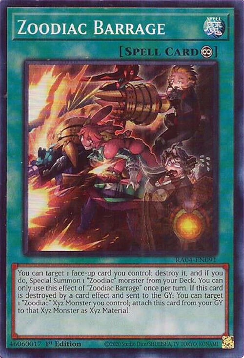 Zoodiac Barrage [RA04-EN091] Super Rare | Exor Games Truro