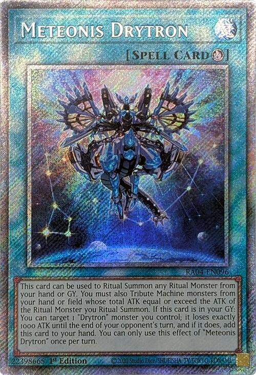 Meteonis Drytron [RA04-EN096] Platinum Secret Rare | Exor Games Truro