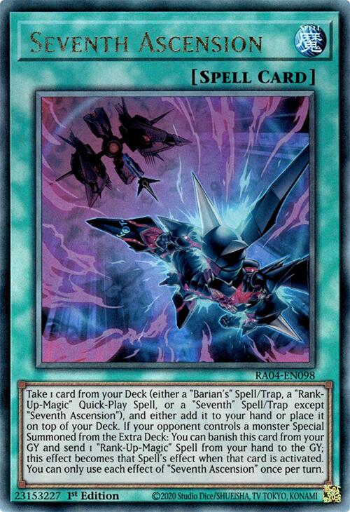 Seventh Ascension [RA04-EN098] Prismatic Ultimate Rare | Exor Games Truro