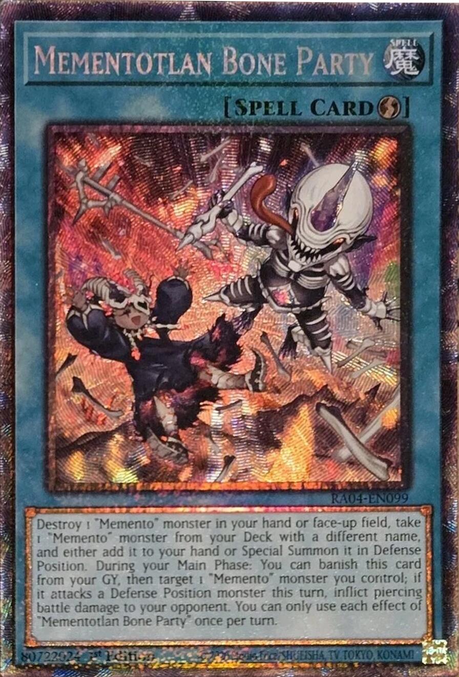 Mementotlan Bone Party [RA04-EN099] Prismatic Collector's Rare | Exor Games Truro