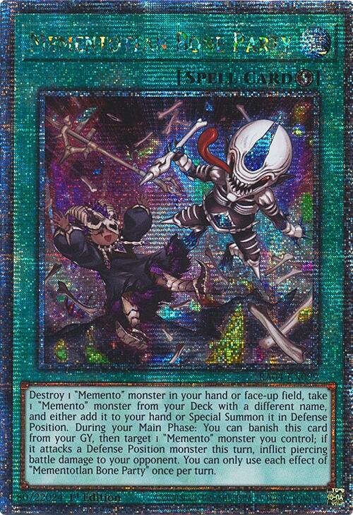 Mementotlan Bone Party [RA04-EN099] Quarter Century Secret Rare | Exor Games Truro