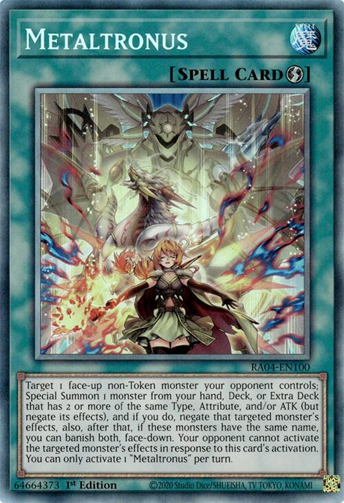 Metaltronus [RA04-EN100] Prismatic Collector's Rare | Exor Games Truro