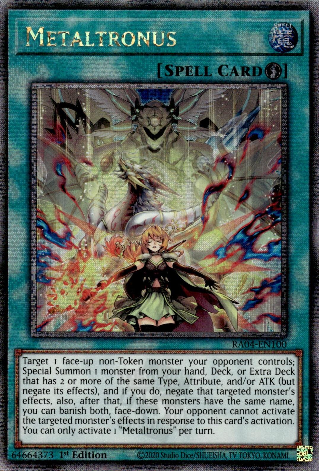 Metaltronus [RA04-EN100] Quarter Century Secret Rare | Exor Games Truro
