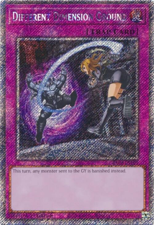 Different Dimension Ground [RA04-EN101] Platinum Secret Rare | Exor Games Truro