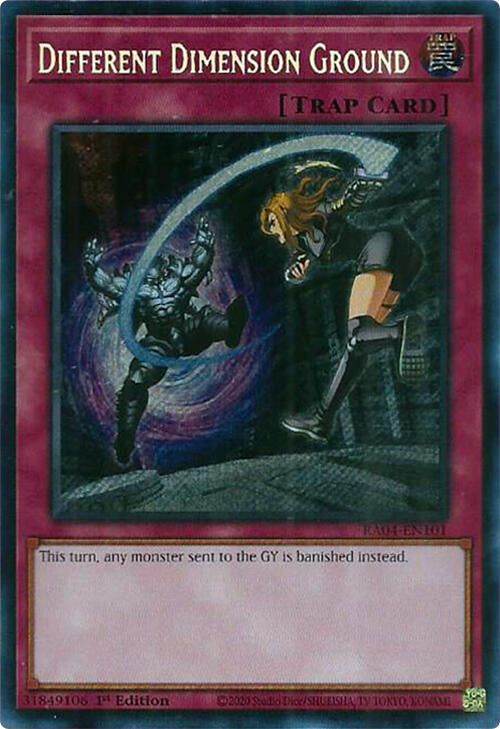 Different Dimension Ground [RA04-EN101] Secret Rare | Exor Games Truro