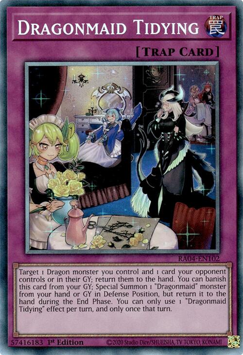 Dragonmaid Tidying [RA04-EN102] Prismatic Collector's Rare | Exor Games Truro