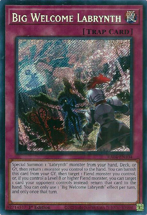 Big Welcome Labrynth [RA04-EN104] Secret Rare | Exor Games Truro