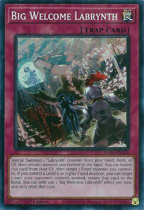 Big Welcome Labrynth [RA04-EN104] Super Rare | Exor Games Truro