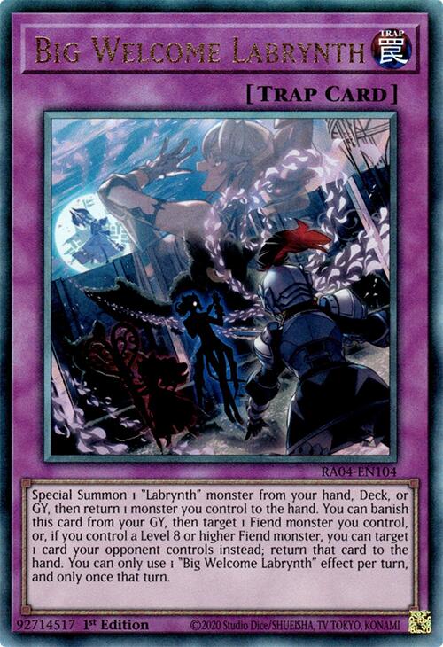 Big Welcome Labrynth [RA04-EN104] Prismatic Ultimate Rare | Exor Games Truro