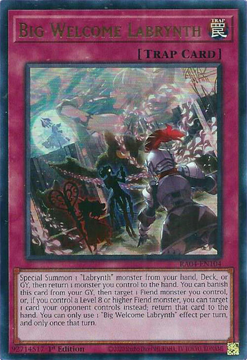 Big Welcome Labrynth [RA04-EN104] Ultra Rare | Exor Games Truro