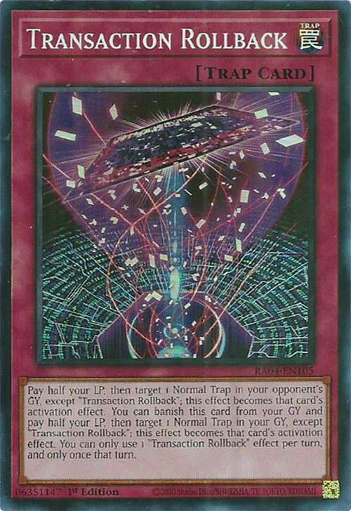 Transaction Rollback [RA04-EN105] Super Rare | Exor Games Truro