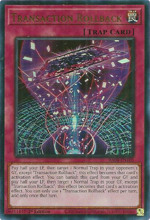 Transaction Rollback [RA04-EN105] Ultra Rare | Exor Games Truro