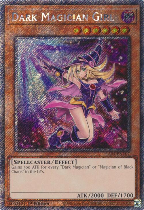 Dark Magician Girl (7th Art) [RA04-EN107] Platinum Secret Rare | Exor Games Truro