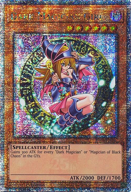 Dark Magician Girl (3rd Art) [RA04-EN107] Quarter Century Secret Rare | Exor Games Truro