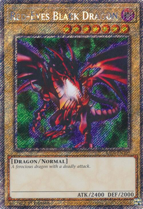 Red-Eyes Black Dragon (4th Art) [RA04-EN109] Platinum Secret Rare | Exor Games Truro