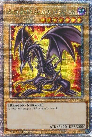 Red-Eyes Black Dragon (7th Art) [RA04-EN109] Quarter Century Secret Rare | Exor Games Truro