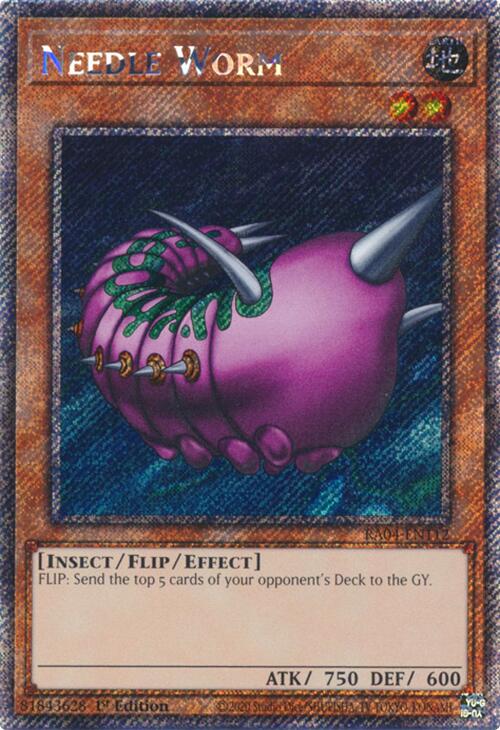 Needle Worm [RA04-EN112] Platinum Secret Rare | Exor Games Truro