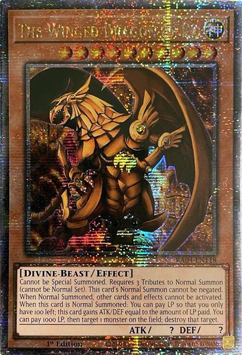 The Winged Dragon of Ra [RA04-EN118] Quarter Century Secret Rare | Exor Games Truro