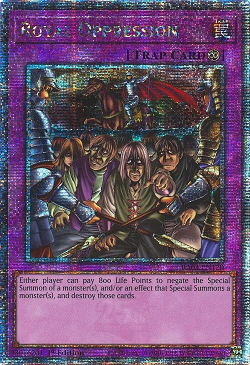 Royal Oppression [RA04-EN120] Quarter Century Secret Rare | Exor Games Truro