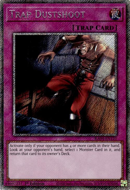 Trap Dustshoot [RA04-EN121] Platinum Secret Rare | Exor Games Truro