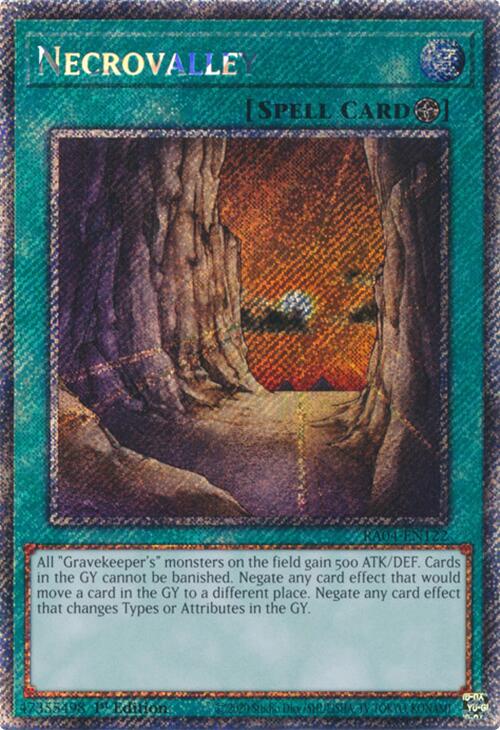 Necrovalley [RA04-EN122] Platinum Secret Rare | Exor Games Truro
