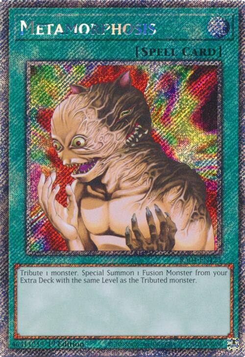 Metamorphosis [RA04-EN123] Platinum Secret Rare | Exor Games Truro