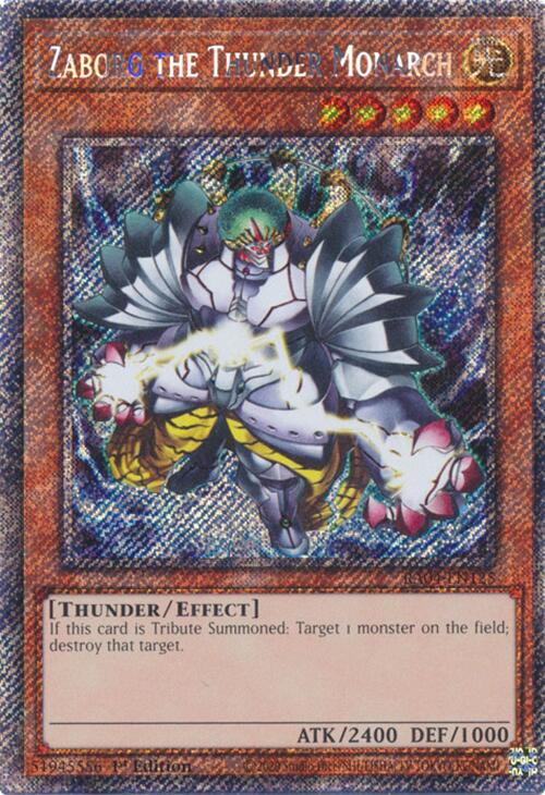 Zaborg the Thunder Monarch [RA04-EN125] Platinum Secret Rare | Exor Games Truro