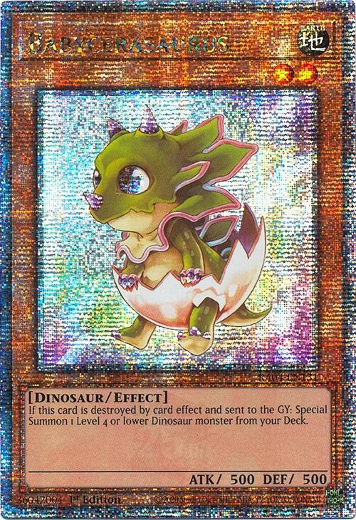Babycerasaurus [RA04-EN131] Quarter Century Secret Rare | Exor Games Truro