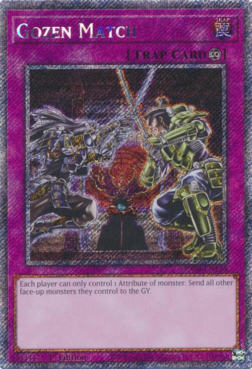 Gozen Match [RA04-EN134] Platinum Secret Rare | Exor Games Truro