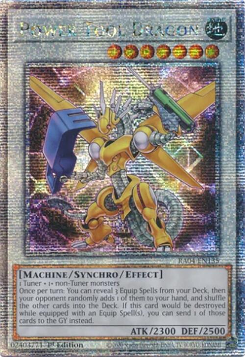 Power Tool Dragon [RA04-EN135] Quarter Century Secret Rare | Exor Games Truro
