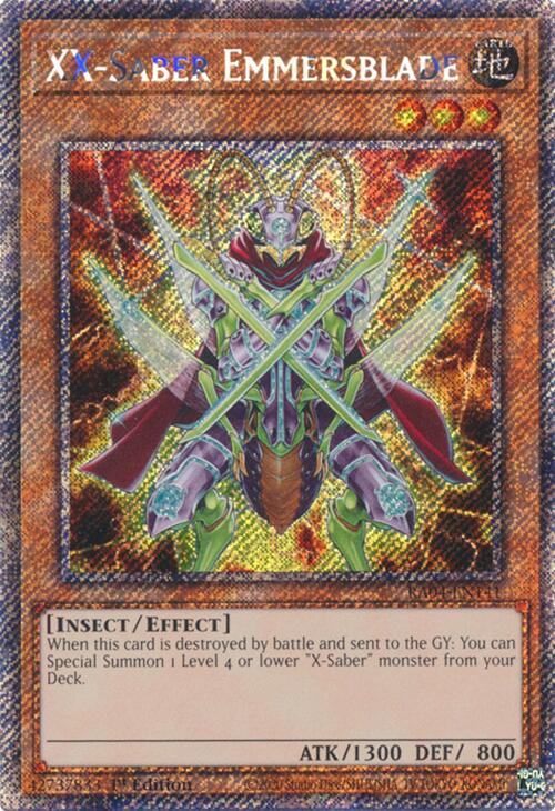XX-Saber Emmersblade [RA04-EN141] Platinum Secret Rare | Exor Games Truro