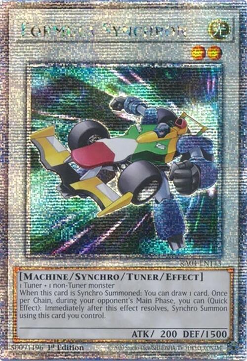 Formula Synchron [RA04-EN143] Quarter Century Secret Rare | Exor Games Truro